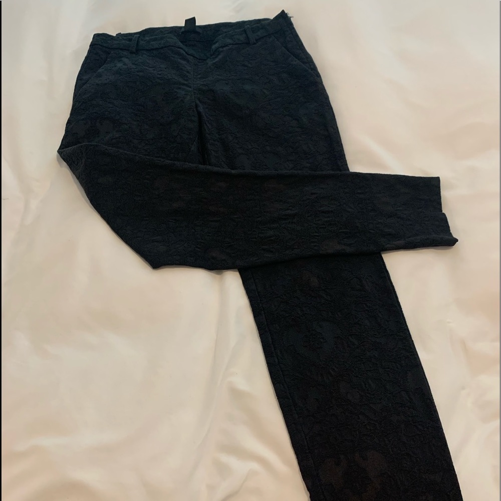 H&M black side zip pants in size 12